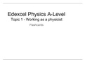 A-Level Physics Paper 1 Q&A Flashcards Units 1-9