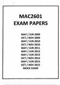 Mac2601 past exam papers