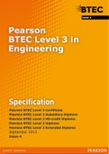 Pearson BTEC Level 3 National Extended Diploma in Engineering Specification