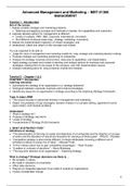 Management tutorials ppt notes (course AMM)
