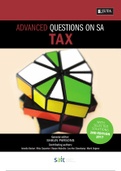 Advanced Questions on SA Tax [JUTA, Becker A, et al] A brilliant practice book which covers all study sections. This book provides students with real exam-style question papers. (This might be the secret to getting those distinctions!)