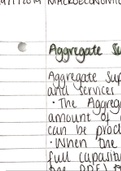 Aggregate Supply Notes