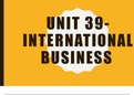 International Business- Business Level 3