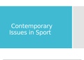 Contemporary Issues in Sport presentation