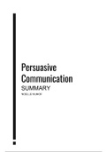 Samenvatting Persuasive Communication (lectures)