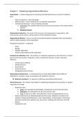 Summary Organisation and Management - Exam Period 3