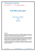 ELE2601 LATEST EXAM PACK