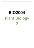 BIO2004: Plant Biology 2
