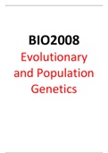 BIO2008: Evolutionary and Population Genetics