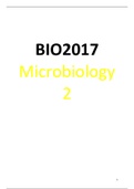 BIO2017: Microbiology 2