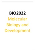 BIO2022: Molecular Biology and Development