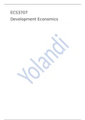 ECS3707 - Development Economics