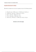 Ionic Equations - Questions & Answers for Study