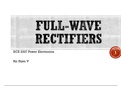 FULL WAVE RECTIFIERS THE EASY WAY