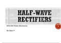 HALF WAVE RECTIFIER CLEAR NOTES