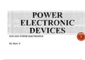 POWER ELECTRONICS DEVICES MADE FAMILIAR