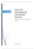 Unit 14 - Assignment 3: Developing a Game