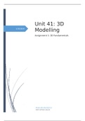Unit 27 - Assignment 1: 3D Fundamentals