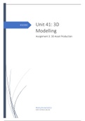 Unit 27 - Assignment 3: 3D Asset Production