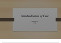 NR 660 Week 7 PowerPoint Presentation; Standadization of Care Presentation