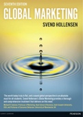 Summary global marketing - Svend Hollensen (7th edition)