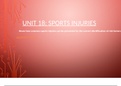 Unit 18 Sports injuries assignment one