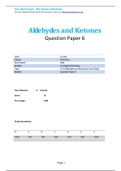 Aldehydes and ketones Q 6