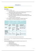 FINANCE 1 Full Summary (Corporate Finance Book   Slides) 
