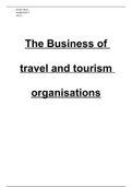 TRAVEL AND TOURISM LEVEL 3 UNIT 2 THE BUSINESS  OF TRAVEL AND TOURISM ALL ASSIGNMENTS (DISTINCTION) SUPER CHEAP