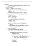Condensed class notes for Midterm Review - 2 - Basic Chemistry