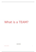 Btec LEVEL 2 business- UNIT 11- What is a TEAM-learning aim AB