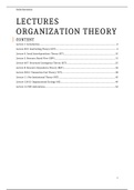 Summaries Organization Theory book, lectures, and exam questions