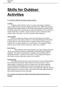 Public Services-Skills for Land based Outdoor Adventure Activities-P1, M1, P3, M2, D1