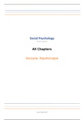 Social Psychology: H1 t/m H13 - 9th edition