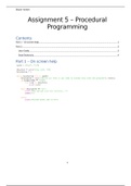 Unit 16 Procedural Programming - Assignment 5 (P6, M4)