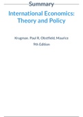 Summary of International Economy - Theory and Policy, Paul R. Krugman Maurice Obstfeld, Marc Melitz