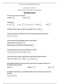 Unit 25 - Sport as a business - Assignment 3 - Questionnaire