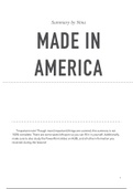 Made in America summary