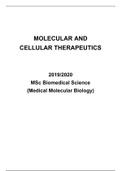 Revision notes for Molecular and cellular therapeutics
