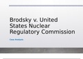 MGMT 520 Case Analysis, Brodsky v. United States Nuclear Regulatory Commission:DeVry University, Keller Graduate School of Management