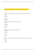 QNT 561 Final Exam 100% Correct Answers;Statistics for decision making