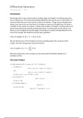 Differential Geometry Exam Notes - Achieved MPhys 1st Class In Theoretical Physics
