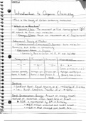 Organic Chemistry I Study Notes Bundle