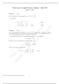 MATH 270 FINAL EXAM QUESTIONS WITH SOLVED SOLUTIONS GRADE A