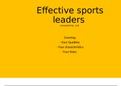 Unit 13 - Leadership in sport - Effective sports leaders – Assignment 1