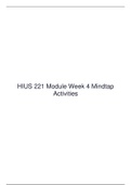 Liberty University > HIUS 221 Module Week 4 Mindtap Activities >COMPLETE ANSWERS