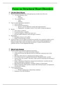 University Of Texas > NURSING > EXAM 2 - Focus on Structural Heart Disorders  (COMPLETE STUDY GUIDE)