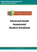 NR 509. Shadow health and Finals Exam, Midterm and Quizzes. 63 items.COMPLETE BUNDLE SET 2022/2023