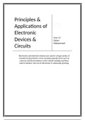 Unit 35 - Principles and Applications of Electronic Devices & Circuits