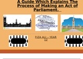 A Guide Explaining The Process of Making an Act of Parliament